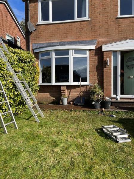 White uPVC bay window fitted by Bleaklow Windows